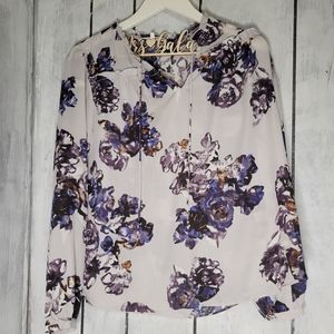 {3/$20} Violet + Claire Floral Long Sleeve Blouse